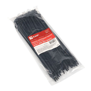 Хомут кабельный 4.8х250 нейл. черн. (уп.100шт) plc-cb-4.8x250