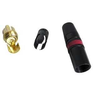 NYS373-2-U, Соединители RCA  PLUGS RCA GLD CONTCT RED;BULK REAN