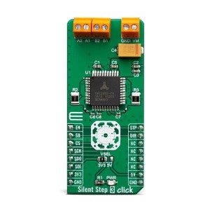 MIKROE-3676, Средства разработки интегральных схем (ИС) управления питанием Silent Step 3 Click
