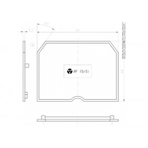Крышка боковая AP 10/SI, Крышка боковая, для клемм WK 10 / Si..., цвет: серый