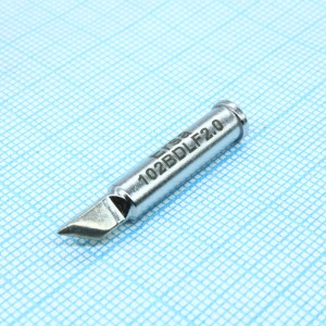 0102BDLF20, Жало паяльное для паяльников ERSA I-Tool, I-Tool Nano, I-Tool Pico, ножевое, толщина 2мм, скос 4мм под углом 45 град., для PLCC