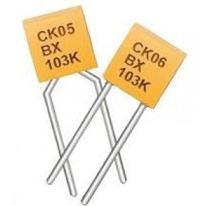 ARR07D105KGS, Многослойные керамические конденсаторы - покрытие с содержанием свинца 100V 1uF X7R 10% LS=5.08mm