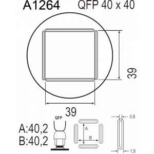 QUICK A1264, Насадка для термофена в паяльных станциях серий Quick 850, Quick 855, Quick 857, Quick 861, Quick 990