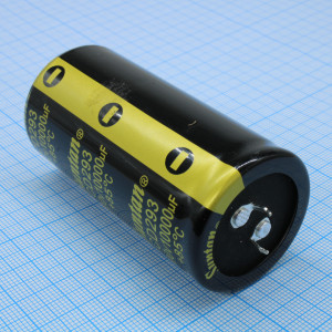 TS13DP2A103MSB0D0R, Конденсатор алюминиевый электролитический 10000мкФ 100В ±20% (35 X 70мм) защелкиваемые выводы 10мм  2000час 85°С