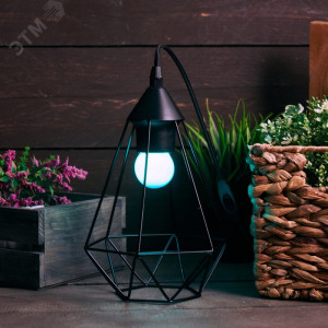 Лампа накаливания BL 10Вт E27 син. 401-113