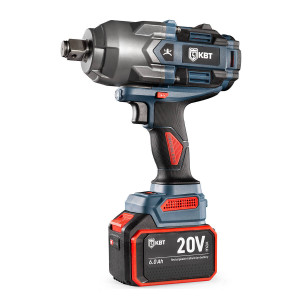 Гайковерт WB-20-2000 серия ПРОФИ, Гайковерт ударный аккумуляторный 20V бесщеточный с максимальным крутящим моментом 2000 Нм, 2 аккумуляторные батареи: Li-ion, 20 В/6Ач, з/у, патрон квадрат 3/4