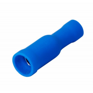 Разъем штекерный изолированный гнездо 4 мм 1.5-2.5 мм2 (РШи-м 2.5-4/РШИм 2-5-4 ) синий 08-0221