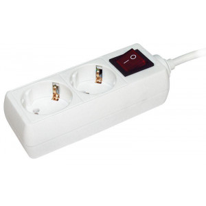 Удлинитель 2х3м с заземл. 16А IP20 У02К 2P+PE 250В 3х1 с выкл. WYP10-16-02-03-ZK-N