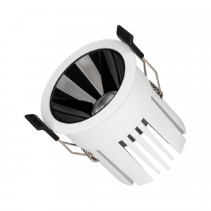 Светильник MS-ATLAS-BUILT-R66-15W Warm3000 (WH-BK, 35 deg, 230V) 035455, Встраиваемый светильник даунлайт. Мощность 15 Вт, св. поток 1210 лм, 81 лм/Вт, теплый 3000 K, CRI>90, UGR<16, угол 35°, напряжение питания 230 В. Белый круглый корпус из алюминия, степень защиты IP20. Размер: диаметр 66 мм, высота 68 мм. Монтаж встраиваем