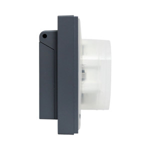 Механизм розетки двойной, 16А, IP44, с заземлением, со шторками, с рамкой, с крышками, графит Эпика EKF UP1-SOG-211-44