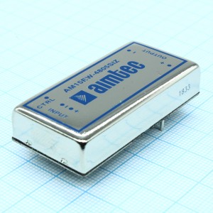 AM15EW-4805SIZ, DC/DC, 15Вт, вход 18…75В, выход 5В/3А, изоляция 1500В DC, КПД 80%, максимальная емкостная нагрузка не более 4700мкФ, вход On/Off, 2x1", 50.8x25.4x10.5мм, -40…85°C, металл