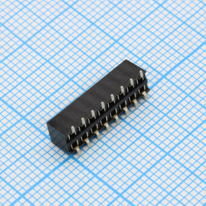 DS1026-09-2X8S8BSXBX, гнездо на плату 2 ряда по 8 контактов шаг 2мм smd