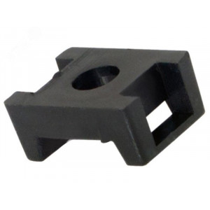 Площадка для крепления стяжки 22х16мм (ПС-2) черн. (уп.100шт) 07-2103