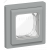 Изображение товара FLITE Рамка 1-местная IP55 Рпро-1-55-ФлС серый IEK FI-M10-32-55-K03