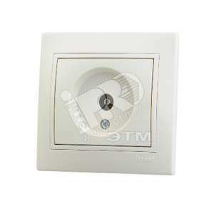 Розетка телевизионная оконечная TV СП Mira крем./крем. 701-0303-130