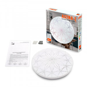 Светильник светодиодный декоративный PPB Astra-2 12Вт 4000К IP20 d215х50 настенно-потолочный бытовой 5026988