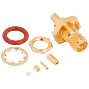 132422RP, РЧ соединители / Коаксиальные соединители SMA Strg Jack 1.13mm Cable Rear Mount