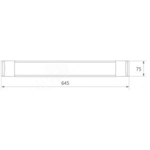 Светильник светодиодный ДПО-18вт 4500К 1700Лм IP20 металл (аналог ЛПО-2х18) 28728