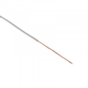 Провод ПГВА 1х0,50мм2, белый, бухта 100м