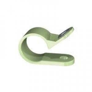 NM-10-F10, Кабельный монтаж и принадлежности MS25281-F10, Loop Clamp , Green,5/8 in Hold, Clamp w/Eyelet, Green,500/Bag