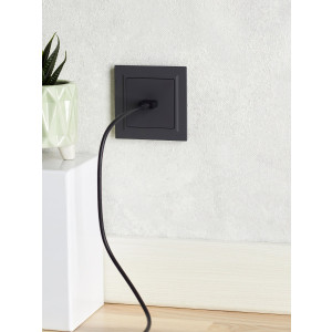 IEK BRITE BASE Графит Розетка HDMI РHDMI-0-БрГ