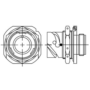PKB07RWC28-22P, Круговой мил / технические характеристики соединителя 3 3 Contct Size 4 16 JamNut Receptacles