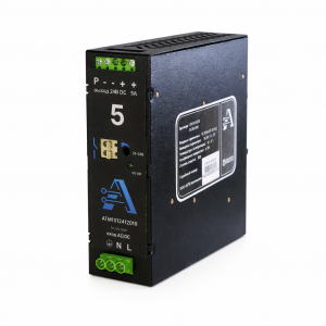 Источник питания AТМ-ИП/1AC/24DC/120Вт/5А, Источник питания, однофазный, 24VDC / 5А, 120W, диапазон входн. напр.: 85 - 280VAC / 85 - 380VDC; габариты (мм): 121,1x39x133,5, рабочая температура: от -40 до +85 град. цел., монтаж: на DIN рейку