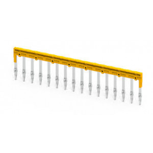 Соединительная перемычка JX4/16, Соединительная перемычка, 16 полюсов, изолированная, вилочная, для клемм: CP4, CY4, CX4, цвет: оранжевый