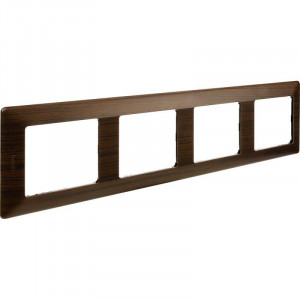 Рамка 4-м Valena Life универсальная темн. дерево 754174