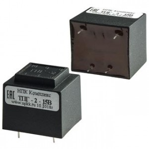 ТПГ-2 15В, Трансформатор питания герметичный 2.5ВА 230В 15В/160мА 30мм