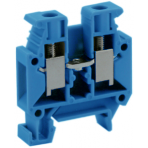 Проходная клемма (MINI) UKJ-4M(BU), Проходная клемма, MINI, боковой подвод кабеля, 2 точки подключения, тип фиксации провода: винтовой, номинальное сечение: 4 мм кв., 41A, 500V, ширина: 6,2 мм, цвет: синий, тип монтажа: DIN15