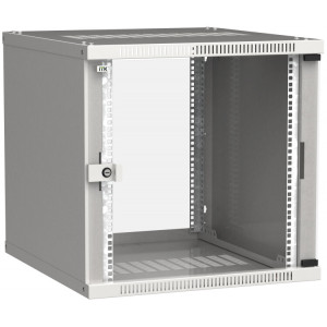 Шкаф LINEA WE 12U 600x650мм дверь стекло серый LWE3-12U67-GF