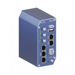 Роутер WIENET LTE WR V3 SL 5-PORT WIFI, Маршрутизатор серии WieNet, интерфейсы: 2x SIM LTE, 5 портов RJ45 скорость передачи 10/100 MBit/s, 2DI, 1DO, 1x micro SD, WLAN 802.11 b/g/n, номинальное напряжение: 10-60 VDC, монтаж: на DIN рейку, материал корпуса: алюминий