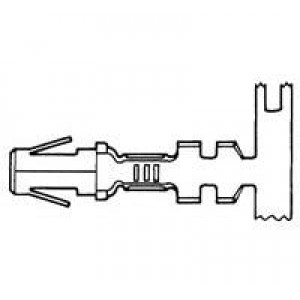 350388-1, Штыревые и гнездовые соединители .140 DIA SOK PTPBR