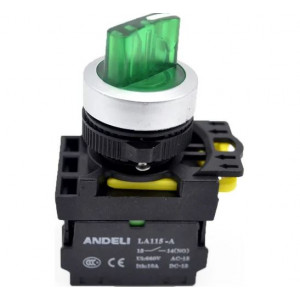 ПЕРЕКЛЮЧАТЕЛЬ LA115-A5-11XD/G (LED) ЗЕЛЕ, ПЕРЕКЛЮЧАТЕЛЬ LA115-A5-11XD/G (LED) ЗЕЛЕНЫЙ 220V 1NO 1NC(AND