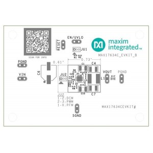 MAX17634CEVKIT#, Средства разработки интегральных схем (ИС) управления питанием Evkit for MAX17634C 36V, 4.25A, High-Efficiency, Synchronous Step-Down DC-DC Converter with Adjustable Output Voltage