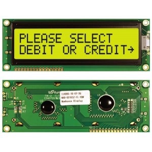 NHD-0216SZ-FL-YBW, Модули сивольных ЖК-дисплеев и комплектующие STN- Y/G Transfl 122.0 x 44.0