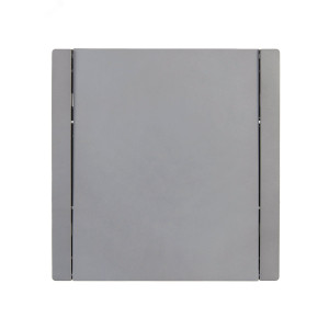 FORTE&PIANO Выключатель 1-клавишный 10А FP501 сталь IEK FP-V10-0-10-1-K46