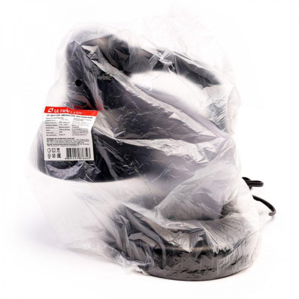 Изображение товара Настольный светильник UF-301P C02 230В 60Вт черный