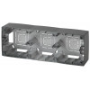 12-6103-05 Коробка наклад. монтажа 3 поста, 2, антрацит (5/50/600) Б0043184