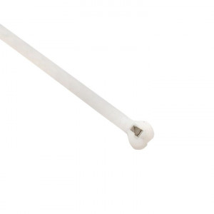 Хомут нейлоновый со стальным зубом (б), 3x100 (100шт) PROxima plc-fl-ctsbw-3x100