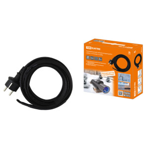 Нагревательный саморегулирующийся кабель "Стоплёд" НСК30-В с вилкой, в трубу (30м/300Вт) SQ2510-0019