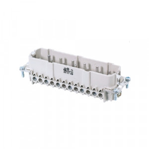 Вилочная контактная вставка BAS STS 10 2,5 64, Вилочная контактная вставка, винтовая фиксация, 10/2 полюсов + PE, типоразмер 24B, 400/690V, 16A, сечение обслуживаемых проводников 0,5-2,5 мм кв, тип покрытия контактов: олово,