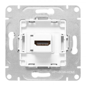 Механизм розетки HDMI, белый Эпика EKF UP1-SOW-HDMI