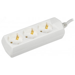Удлинитель 3х1.5м с заземл. 10А IP20 У03 2P+PE 250В 3х1 WYP10-10-03-D15-Z-G