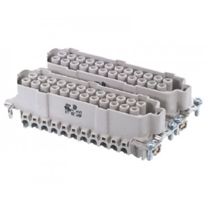 Розеточная контактная вставка 72.300.4853.0, Розеточная контактная вставка, винтовая фиксация, 48 полюсов + PE, типоразмер 48B, 690V, 16A, сечение обслуживаемых проводников 0,5-2,5 мм кв, тип покрытия контактов: олово