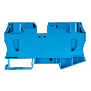 Проходная клемма WKF 35/35 BL, Проходная клемма, тип фиксации провода: пружинный, номинальное сечение: 35 мм кв., 125A, 800V, ширина: 16 мм, цвет: синий, тип монтажа: DIN35