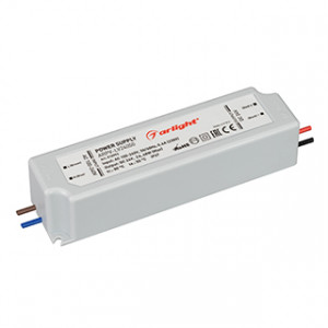 Блок питания ARPV-LV24050 (24V, 2.0A, 48W) 010993, Источник напряжения с гальванической развязкой для светодиодных изделий. Входное напряжение 100-240 VAC. Выходные параметры: 24 В, 2 А, 48 Вт. Встроенный PFC >0,5. Герметичный пластиковый корпус IP 67. Рабочая температура -20…+50C?. Габаритные размеры дли