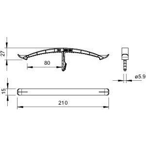 Кабельный зажим с дюбелем 2x8 NYM3x1,5 мм2033 STD 2204541