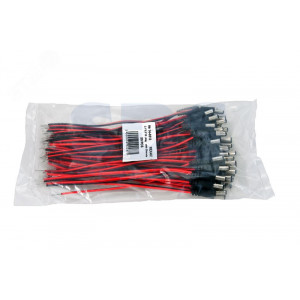 Разъем питания DC штекер 2,5х5,5мм с проводом 20 см 14-0324